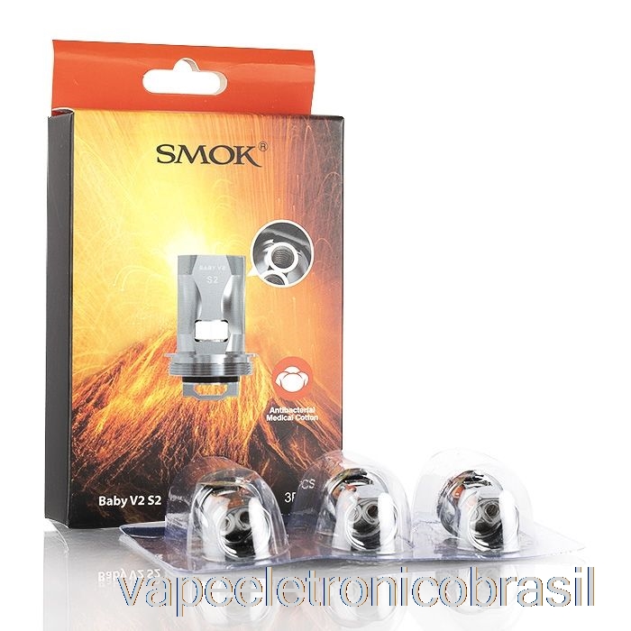 Vape Recarregável Smok Tfv8 Baby V2 Bobinas De Substituição 0,15ohm Baby V2 S2 Bobinas Quádruplas Kanthal